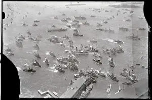 Boats Assisting Charles Lindbergh