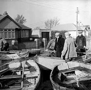 Flood Prints: Boats In Floodwater