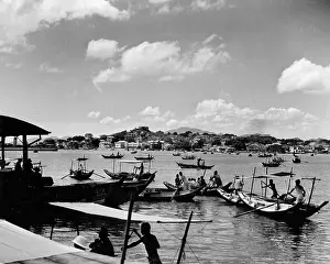 Lac0062 Prints: BOATS OFF AMOY CHINA