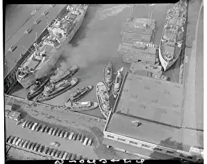 Lighter Prints: Boats and Ships at Dock During Longshoremen Strike