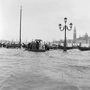 Flood Prints: Boats in Venice Waters