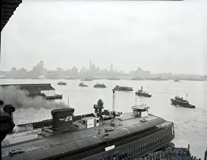 Civil Defense Prints: Boats In Water During Evacuation Drill