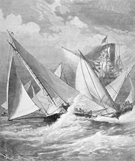 Boats in Yacht Race