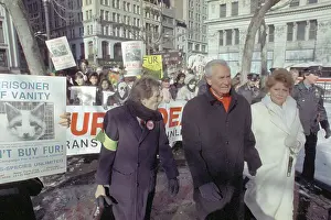 5th Avenue Prints: Bob Barker Leading Animal Rights Demonstration