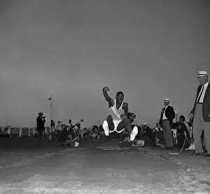 Sacramento Prints: Bob Beamon Doing Broad Jump