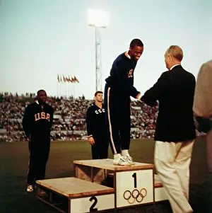 Bob Beamon Receiving Gold Medal