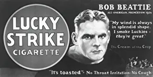 1920s Style Prints: Bob Beattie in Lucky Strike Ad