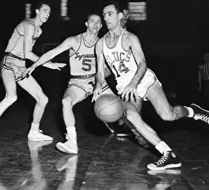 Bob Cousy in Action Against Syracuse Nationals