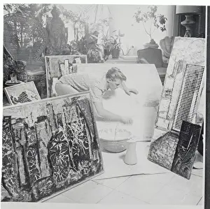 Bob Crewe with Paintings