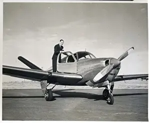 Wichita Prints: Bob Feller Entering Airplane