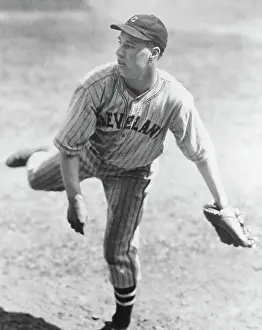 Bob Feller In Pitching-Action
