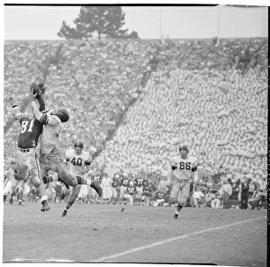 Stanford Prints: Bob Gergen and Leon Clarke During Game Action
