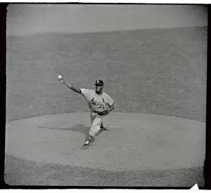 Bob Gibson in Catching Position