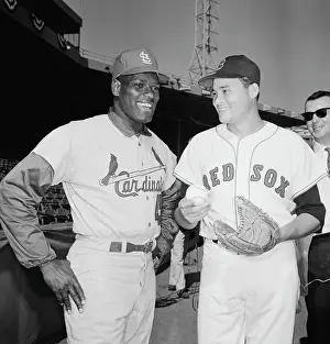 Opponent Prints: Bob Gibson & Jose Santiago Smiling