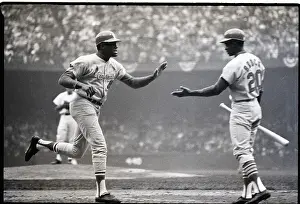 Scoring Prints: Bob Gibson And Lou Brock At Home Base