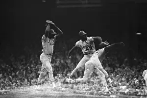 Bob Gibson Making a Play