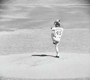 Bob Gibson Pitching - Action Shot