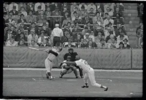 Bob Gibson Pitching to Roger Maris During Baseball Game