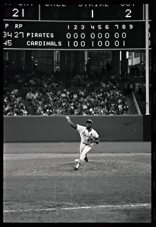 Bob Gibson Pitching a Shutout