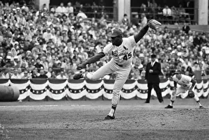 Bob Gibson Pitching - Wild Action Shot