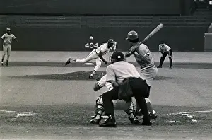 Walter Johnson Prints: Bob Gibson Striking Cesar Geronimo Out