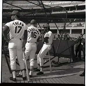 Bob Gibson and Teammate Between Plays