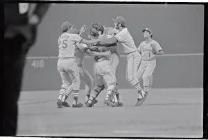 Bob Gibson and Teammates in Moment of Victory