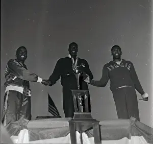 Bob Hayes Receiving Trophy