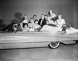 Bob Hope In Car With Beautiful Women