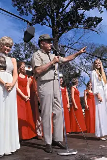 Lai Khe Prints: Bob Hope and Cast on Stage in Vietnam