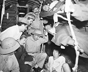 Cheering Prints: Bob Hope Chatting with Wounded Servicemen