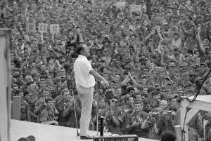 United Service Organizations Prints: Bob Hope Entertaining Troops in Vietnam