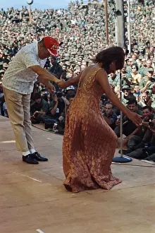 Cam Ranh Bay Prints: Bob Hope Performing on Stage