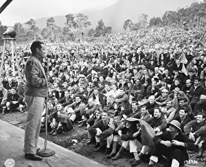 New Caledonia Prints: Bob Hope Performing For The U.S. Troops