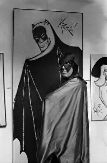 Batman And Robin Prints: Bob Kane During One Man Show