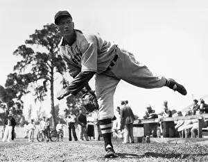 Sarasota Prints: Bob Lefty Grove In Mid-Pitch