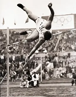 Track Prints: Bob Mathias Landing After High Jump