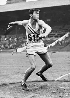 Discus Prints: Bob Mathias Throwing Discus