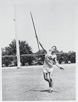 Bob Mathias Throwing Javelin