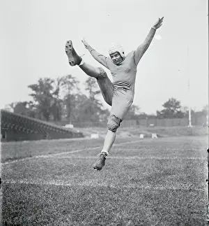 Farmingdale Prints: Bob McNamara Practicing His Punting