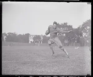 Bob McNamara Working out with Football