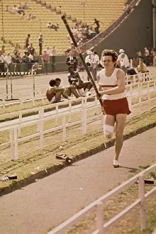Eugene Prints: Bob Seagren Attempting Pole Vault