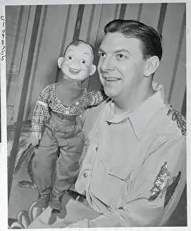 Bob Smith with His Howdy Doody Doll