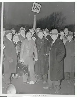 Evanston Prints: Bob Zuppke Standing Outside with Onlookers