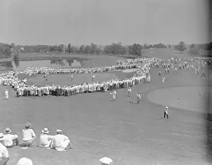 Bobbie Jones Playing at Ninth Hole