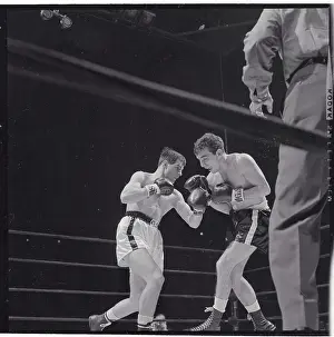 Bobby Baretls and Danny Mangiapane in Boxing Action