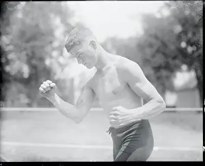 Bobby Barrett in Boxing Ring