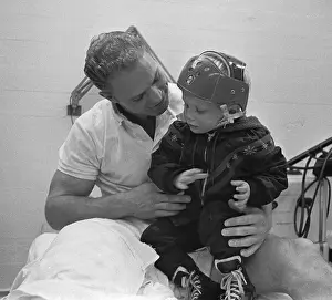 Bobby Hull With Son on Knee