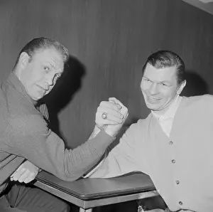 Bobby Hull and Stan Mikita Being Friendly