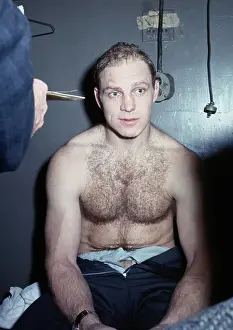 Bobby Hull Talking to Newsmen in Locker Room